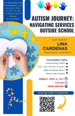 Autism Journey - Parent Session Flyer